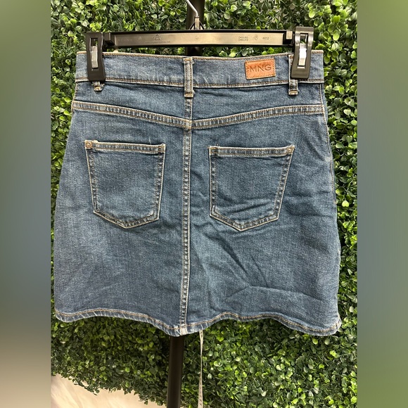 (B43)EUC Mango | Mini Denim Button Skirt - Picture 3 of 5